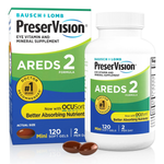 Bausch + Lomb PreserVision AREDS 2 Formula Eye Vitamin and Mineral Supplement - 120 Mini Soft Gels