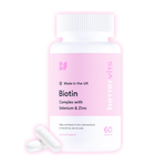 Bettervits Biotin Complex with Selenium and Zinc - 60 Capsules Hair, Skin & Nails Support