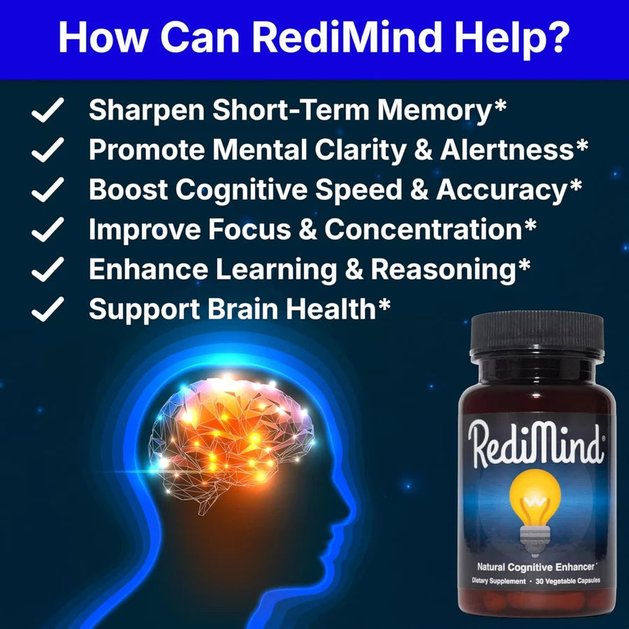 RediMind Natural Cognitive Enhancer 30 Vegetable Capsules