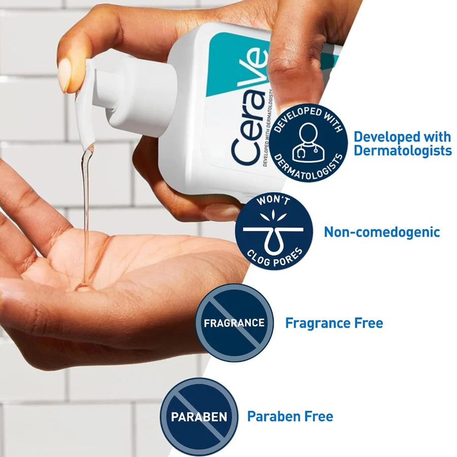 CeraVe Acne Control Cleanser with 2% Salicylic Acid Acne Treatment | Oil-Absorbing Technology | 8 fl oz / 237 ml