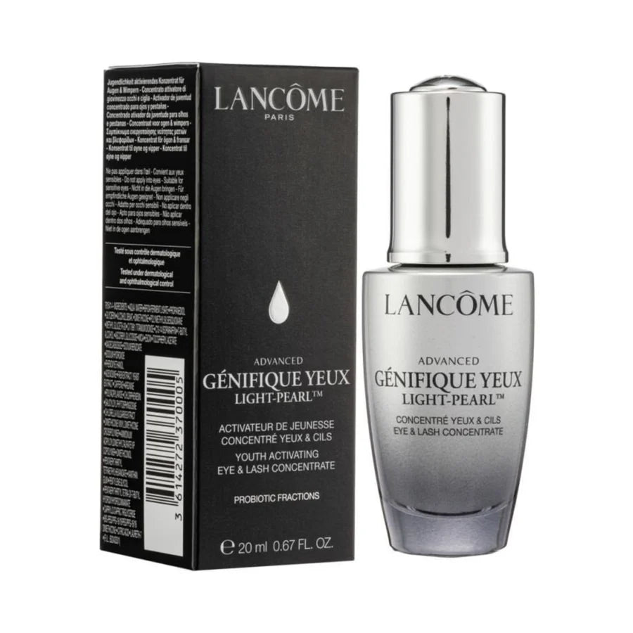 Lancôme Advanced Génifique Yeux Light-Pearl™ Eye & Lash Concentrate | 360° Massaging Applicator | Caffeine + 10% Bifidus Prebiotic + Arginine | 20 ml / 0.67 fl oz